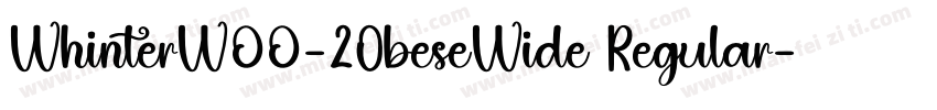 WhinterW00-2ObeseWide Regular字体转换